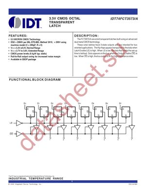 74FCT3573QG datasheet  